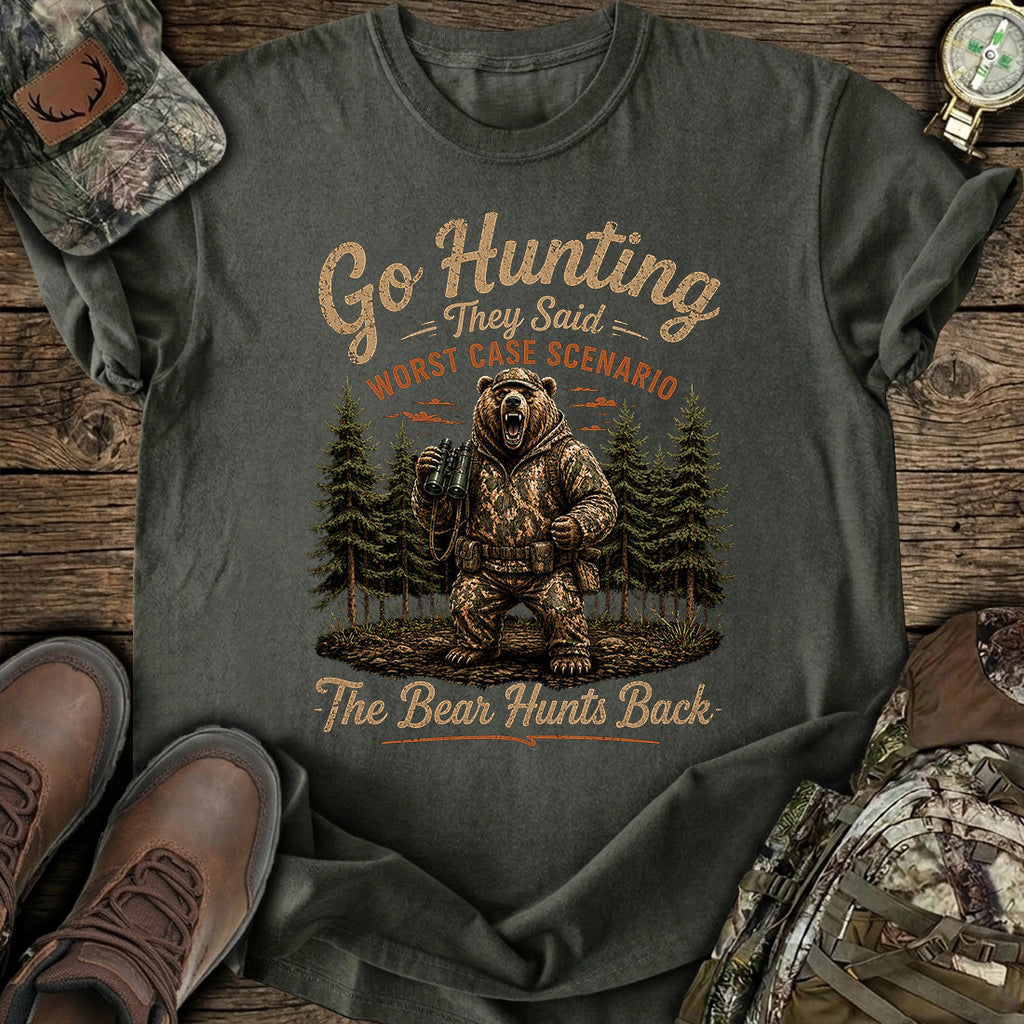 Bear Hunts Back Hunting T-Shirt product image 3