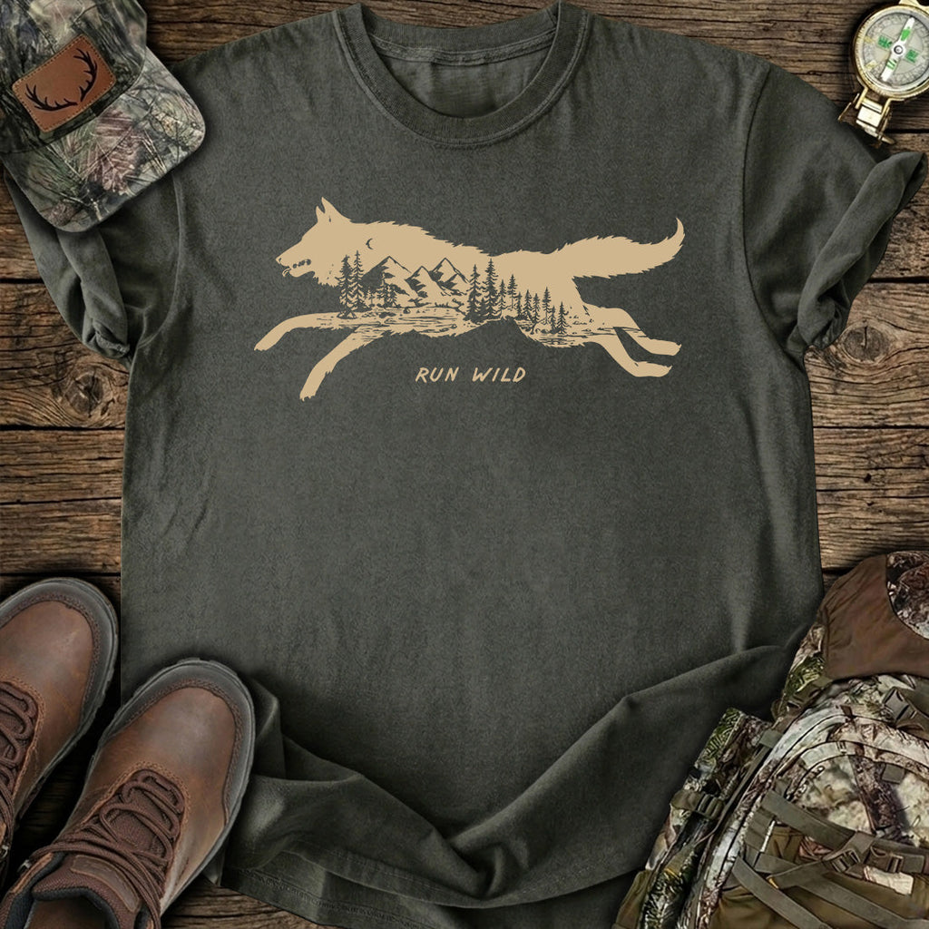 Run Wild Wolf T-Shirt product image 1
