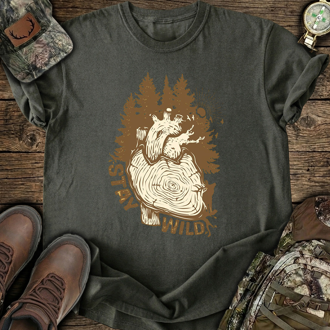 Stay Wild Forest T-Shirt product image 7