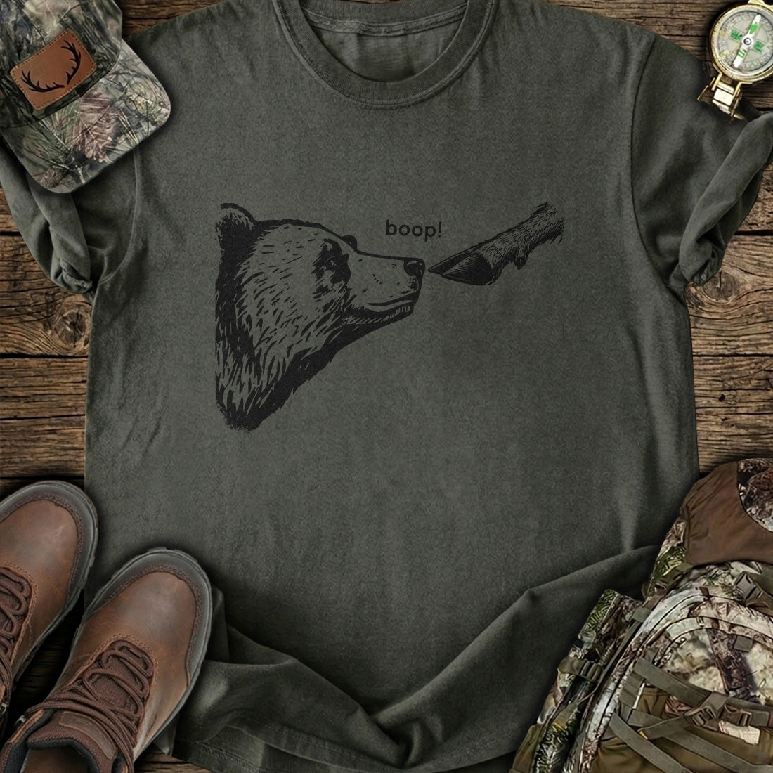 Bear Boop Humor T-Shirt product image 4