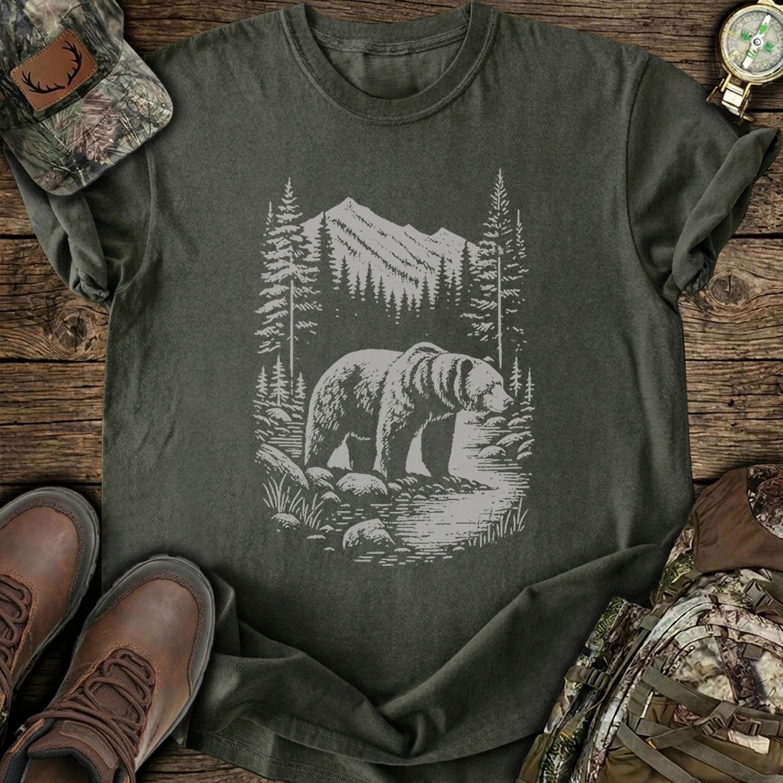 Mountain Bear Solitude T-Shirt product image 1