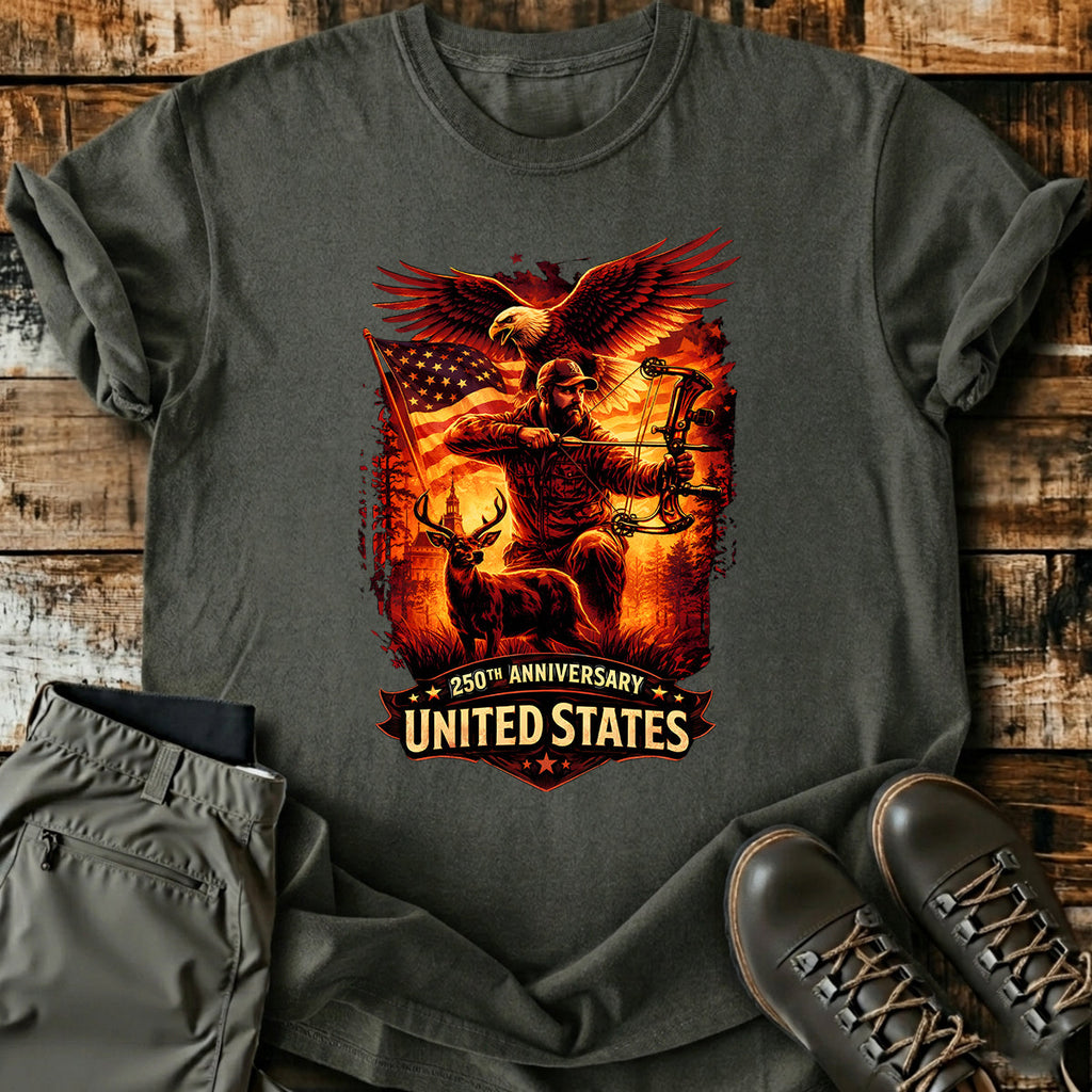 250th Bowhunter Deer USA T-Shirt product image 2