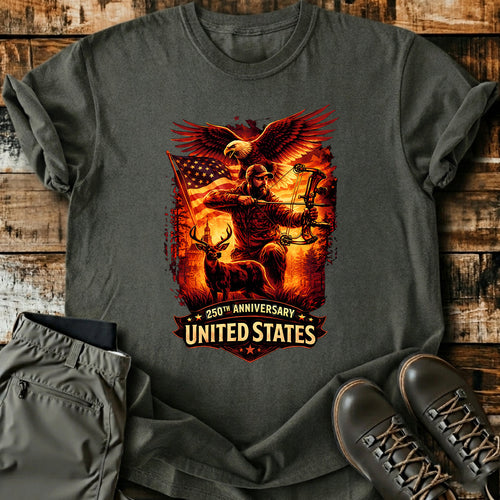 250th Bowhunter Deer USA T-Shirt product image 2