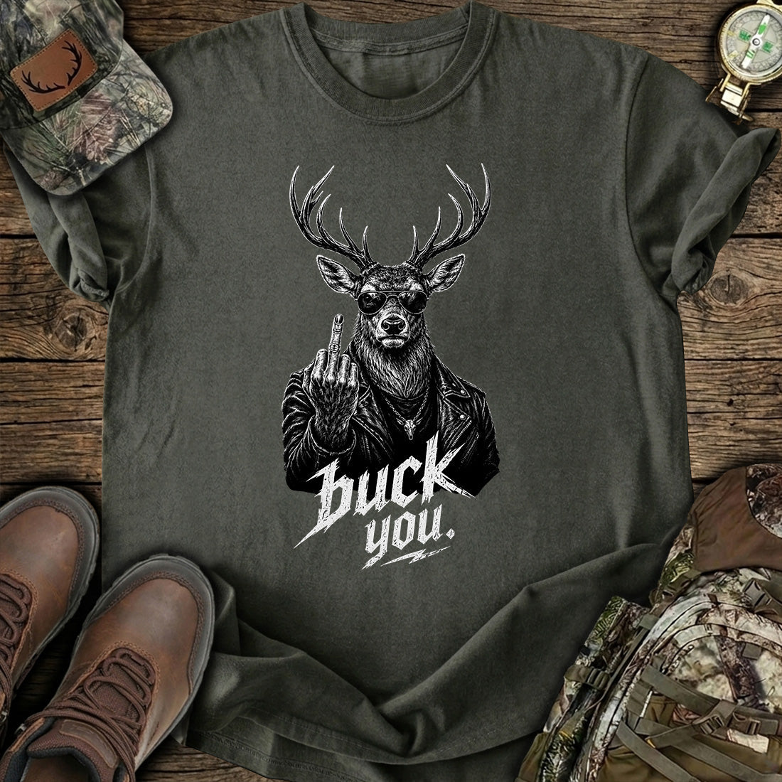 Buck You Deer Funny T-Shirt product image 3