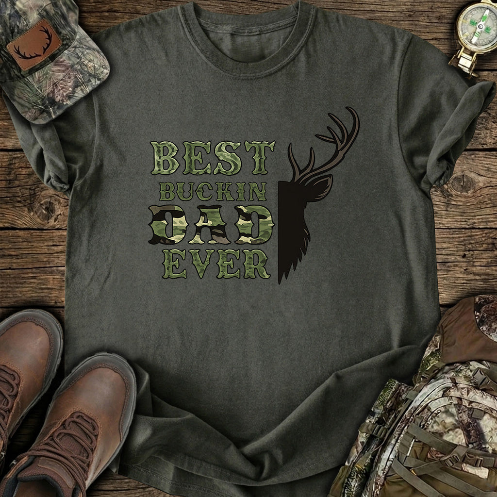 Best Buckin Dad Ever Hunting T-Shirt product image 4