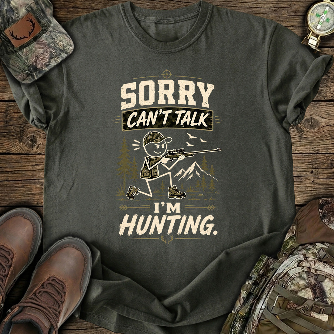 Sorry I'm Hunting T-Shirt product image 7