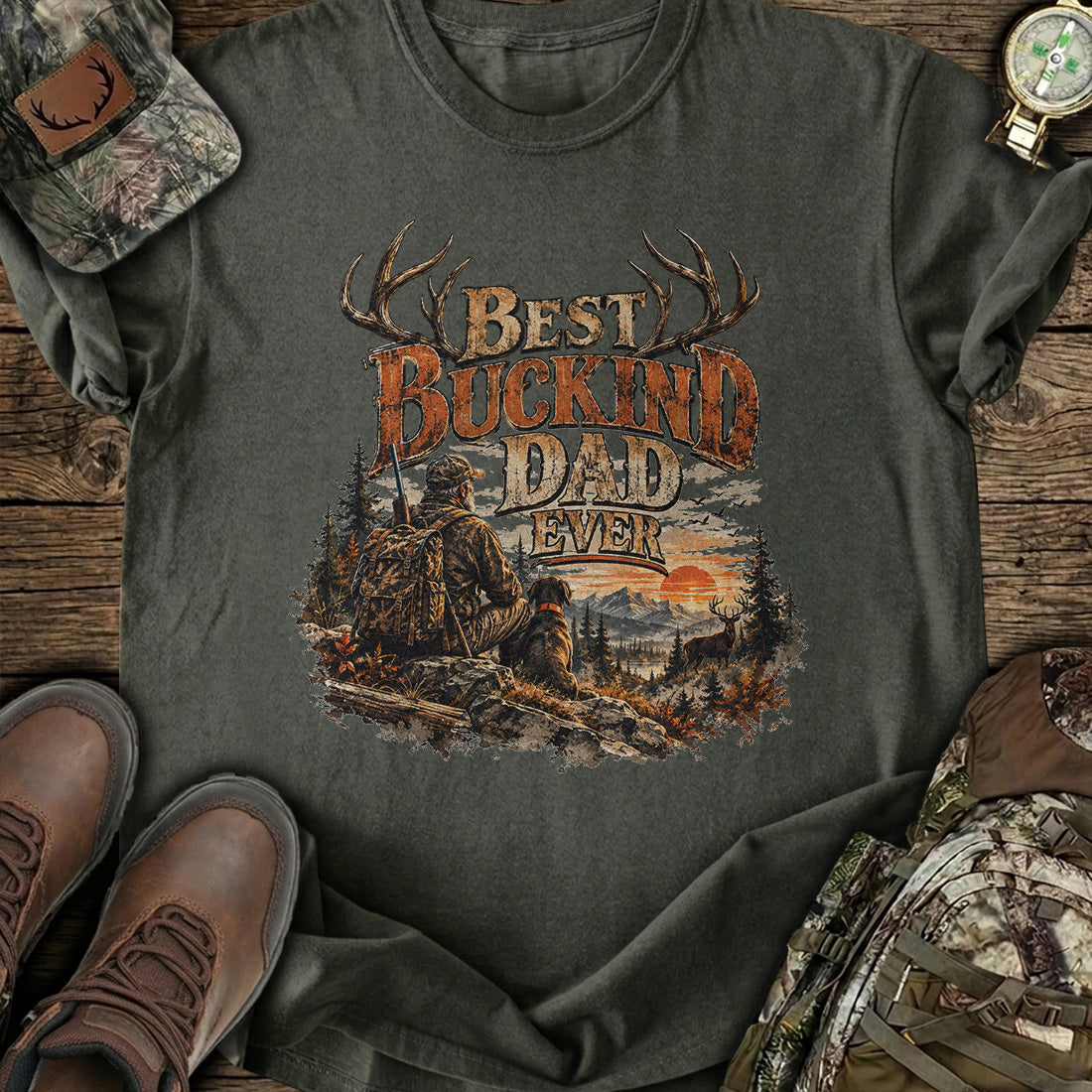 Buckin Dad Legend T-Shirt product image 5