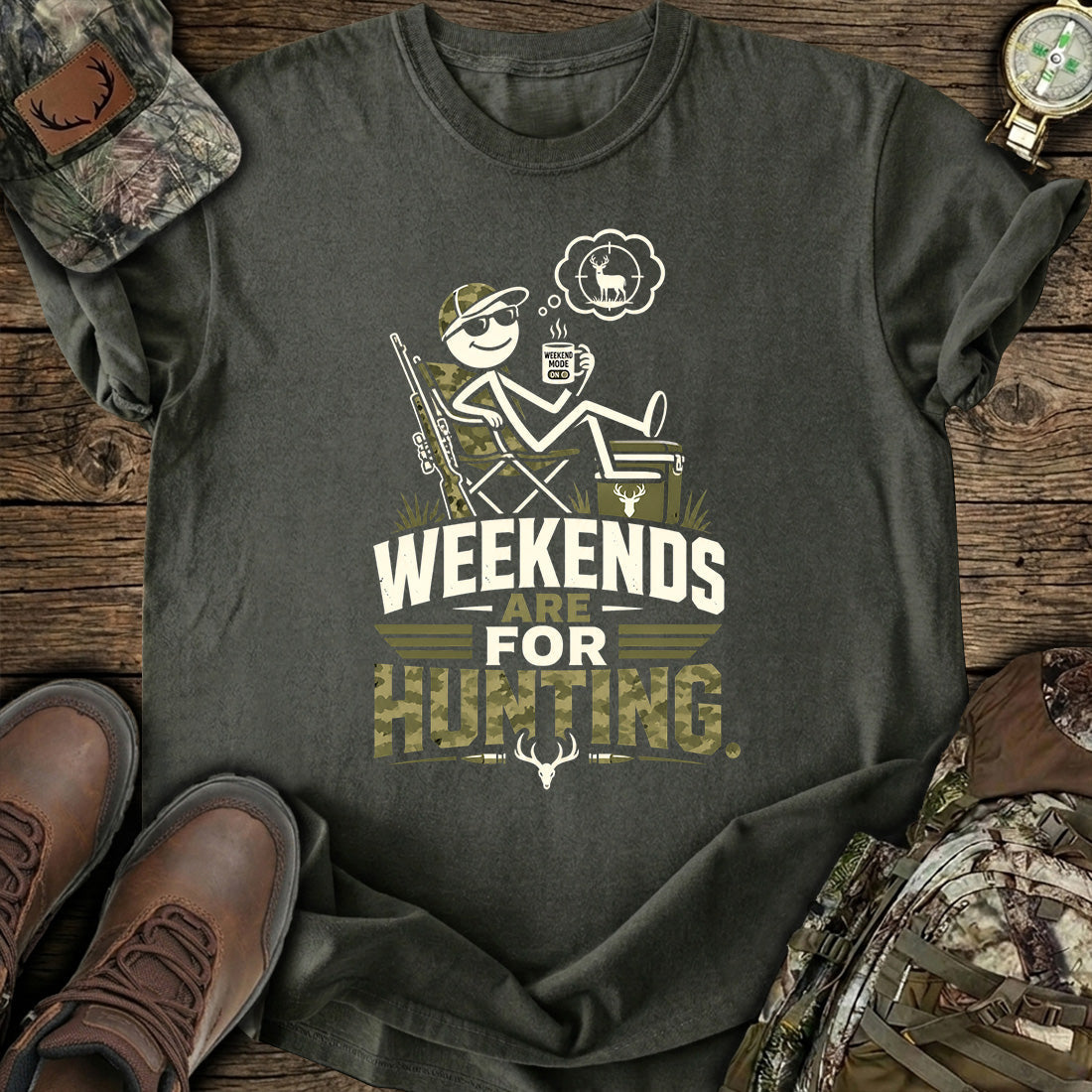 Weekends For Hunting T-Shirt product image 7
