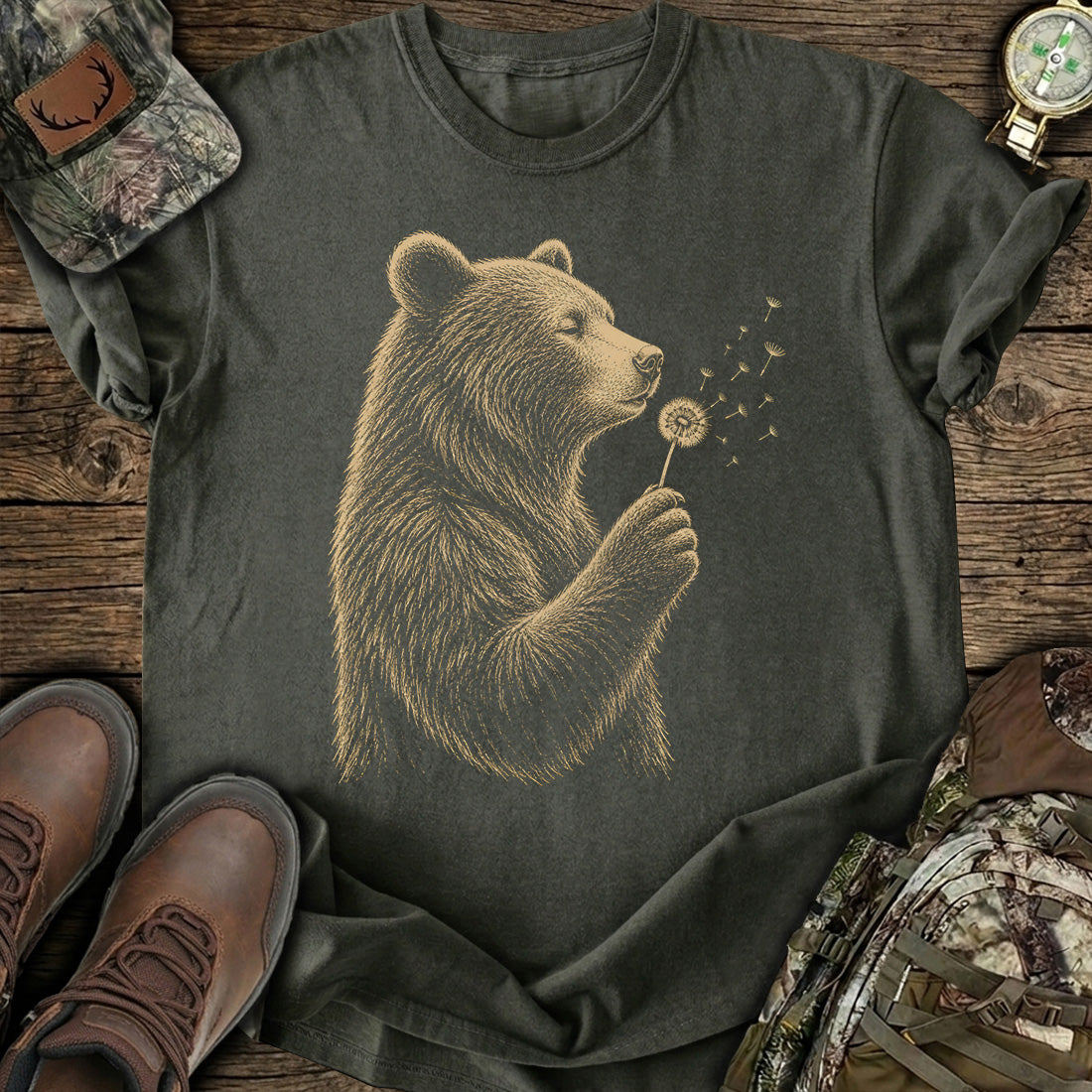 Cute Bear Dandelion T-Shirt product image 7