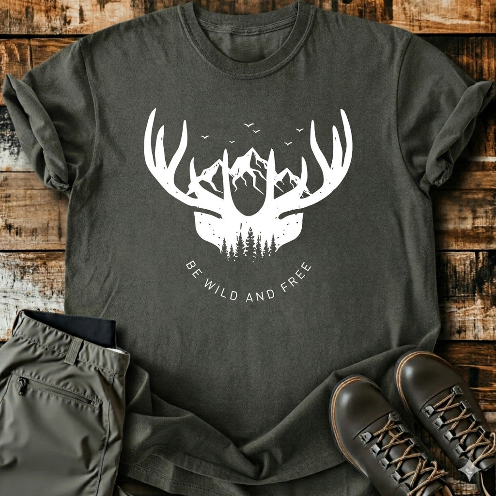 Be Wild And Free Deer T-Shirt product image 2