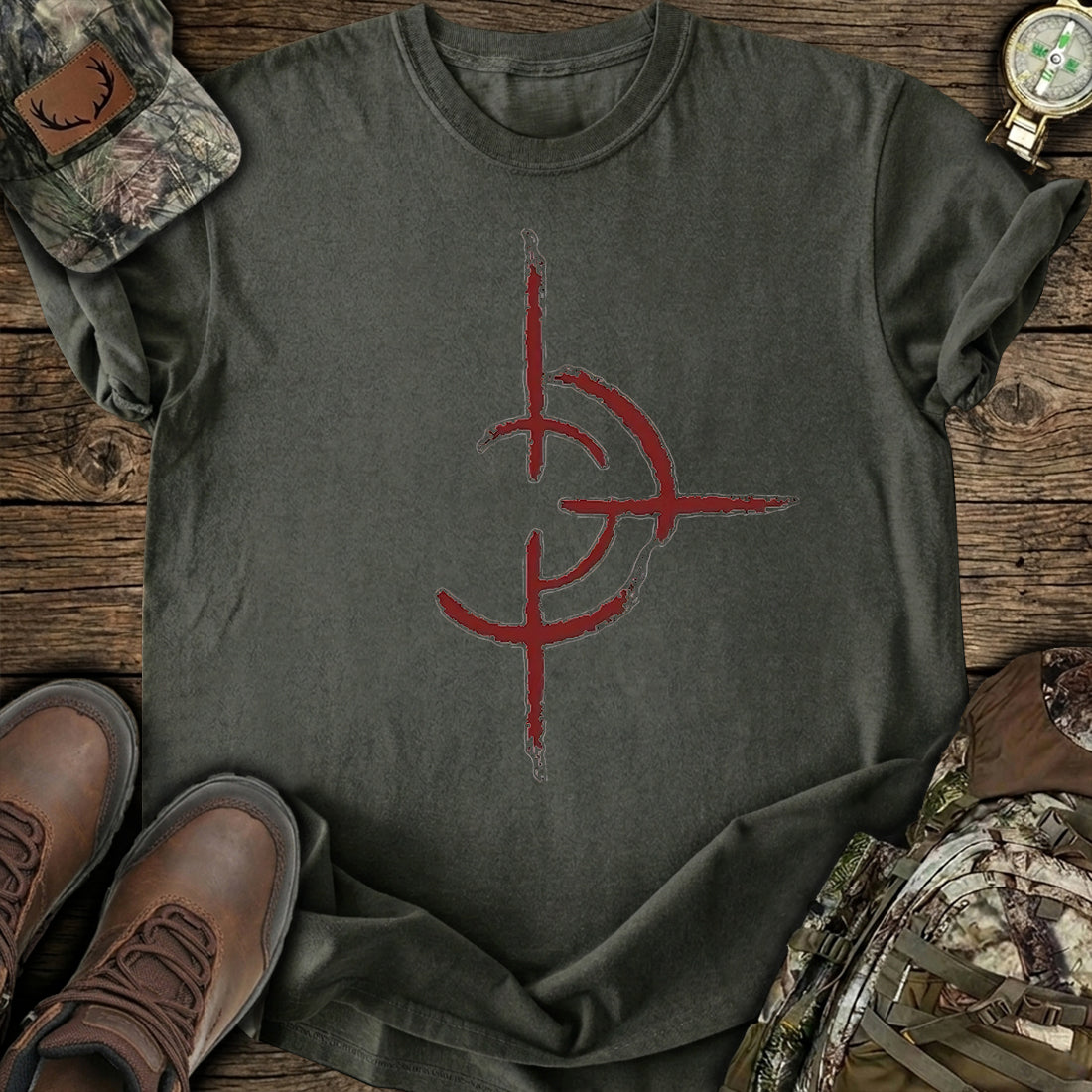 Crimson Crosshair T-Shirt product image 6