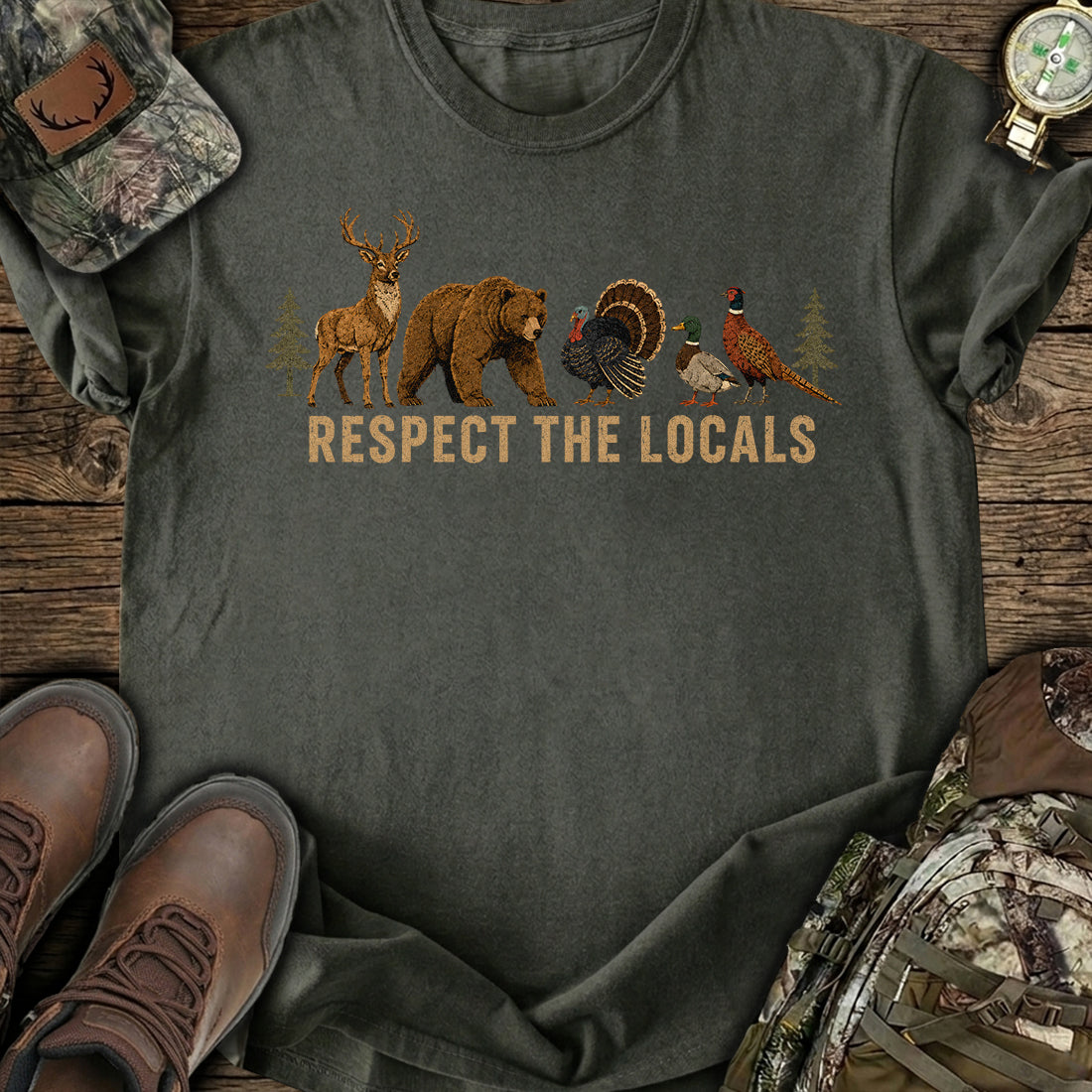 Wildlife Respect The Locals T-Shirt product image 4