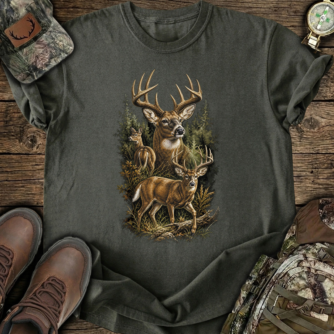 Whitetail Deer Hunting T-Shirt product image 3