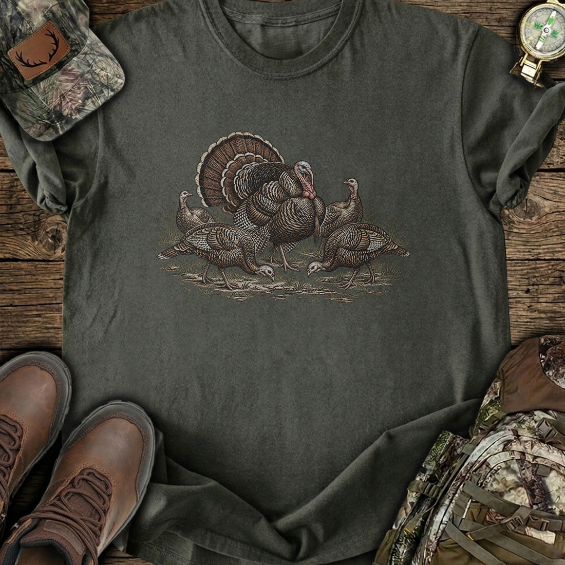 Wild Turkey Flock T-Shirt product image 5
