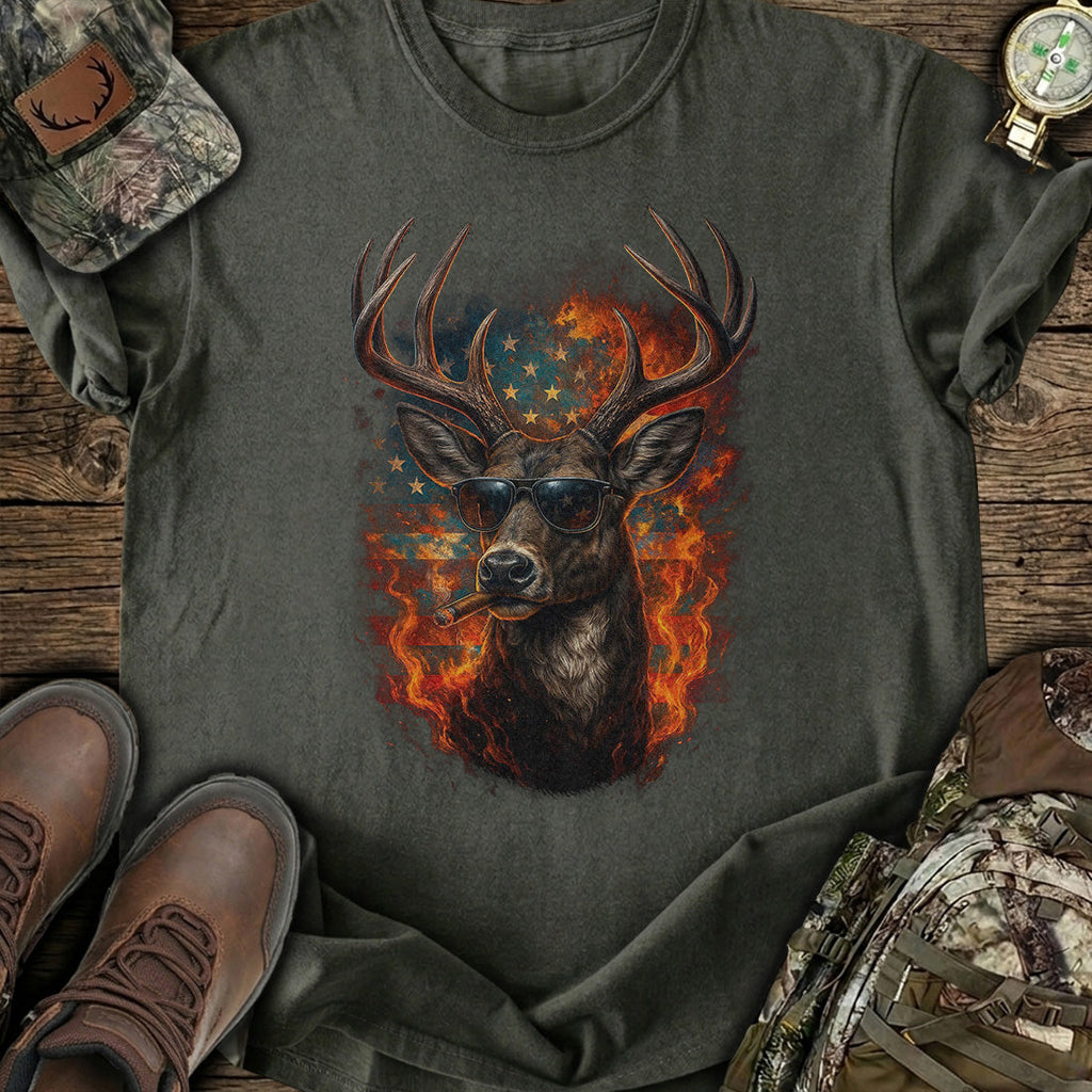 Rebel Buck American T-Shirt product image 4