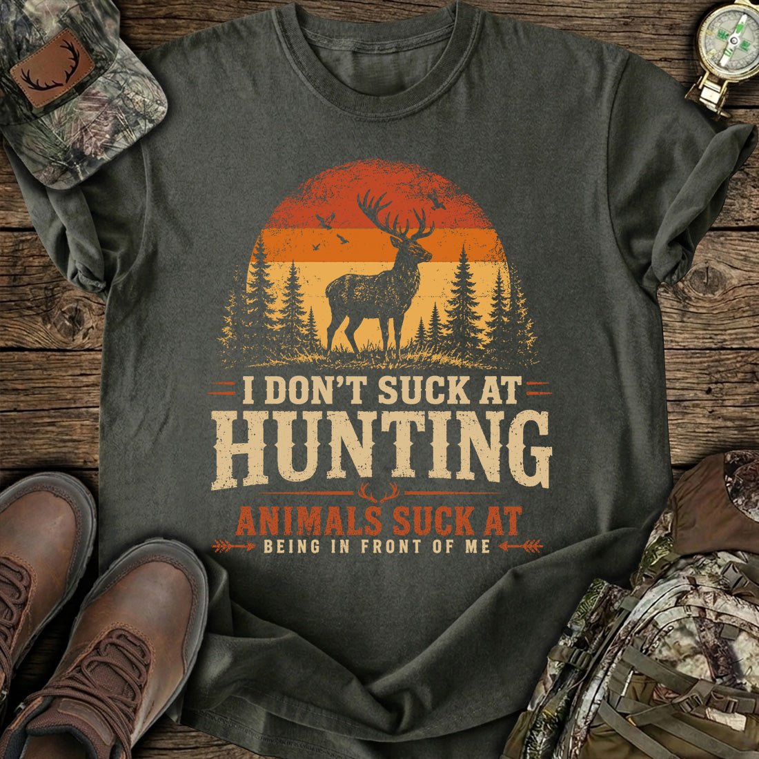 I Don't Suck At Hunting T-Shirt product image 2