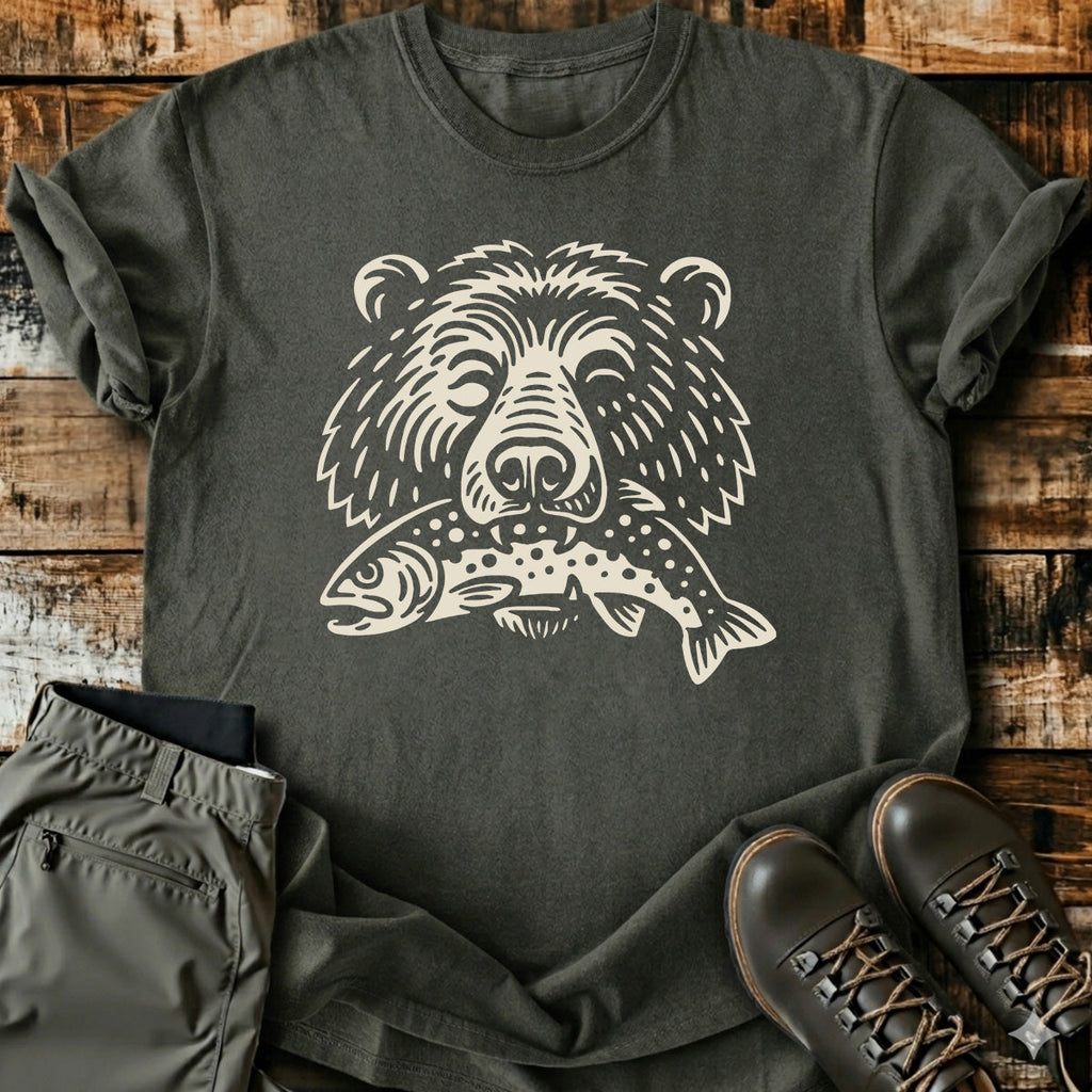 Wild Bear Fishing Outdoor T-Shirt product image 7