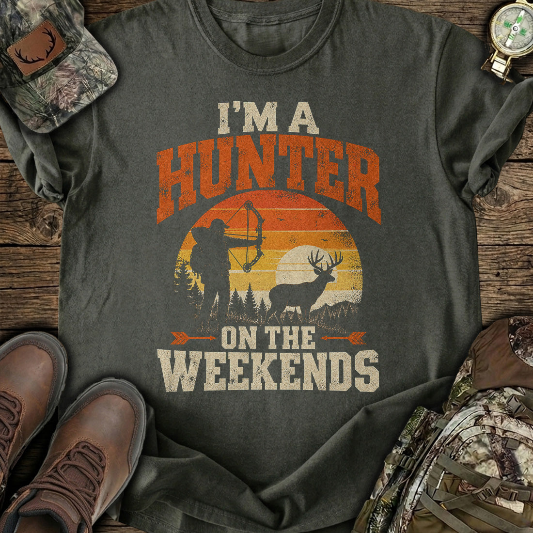 Weekend Bow Hunter T-Shirt product image 4