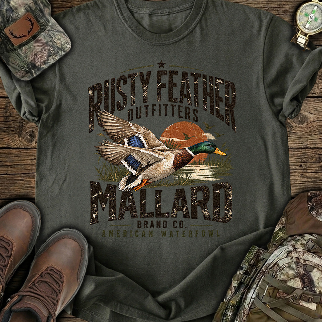 Mallard Sunset Hunt T-Shirt product image 4