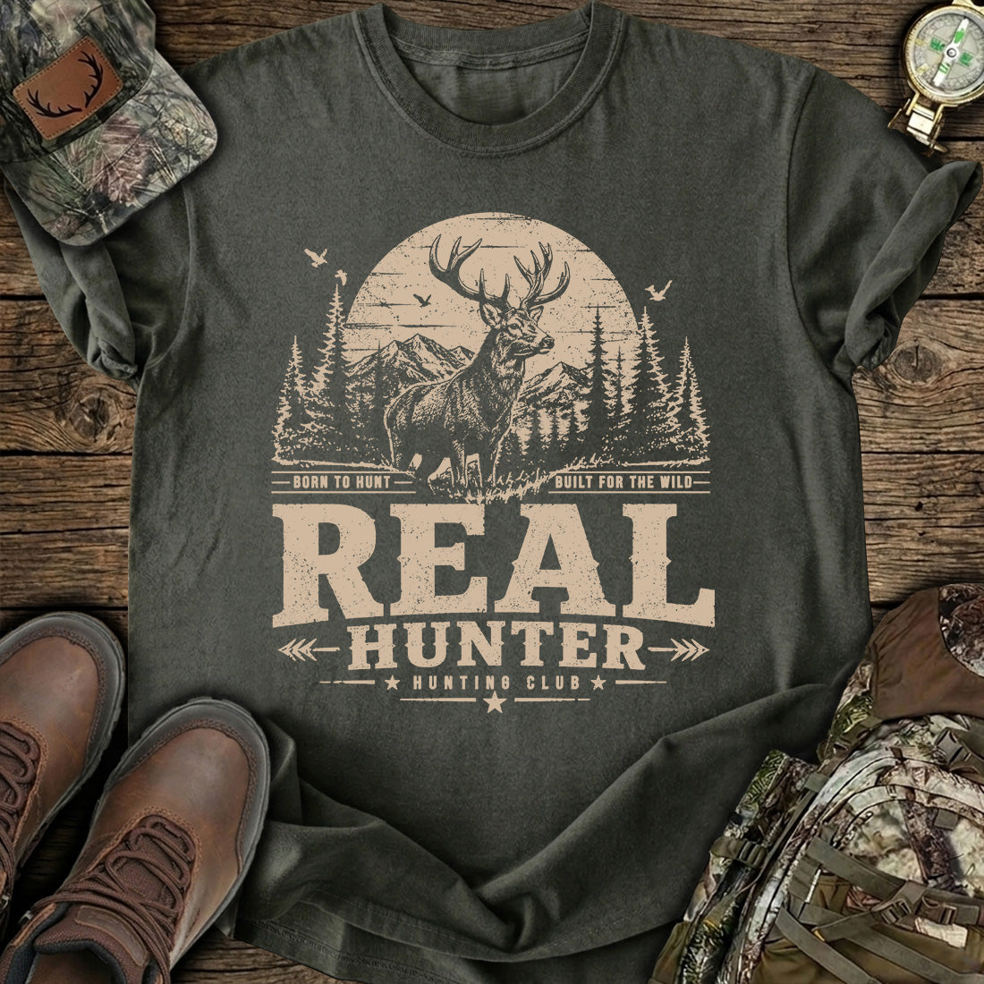 Real Hunter Deer T-Shirt product image 1