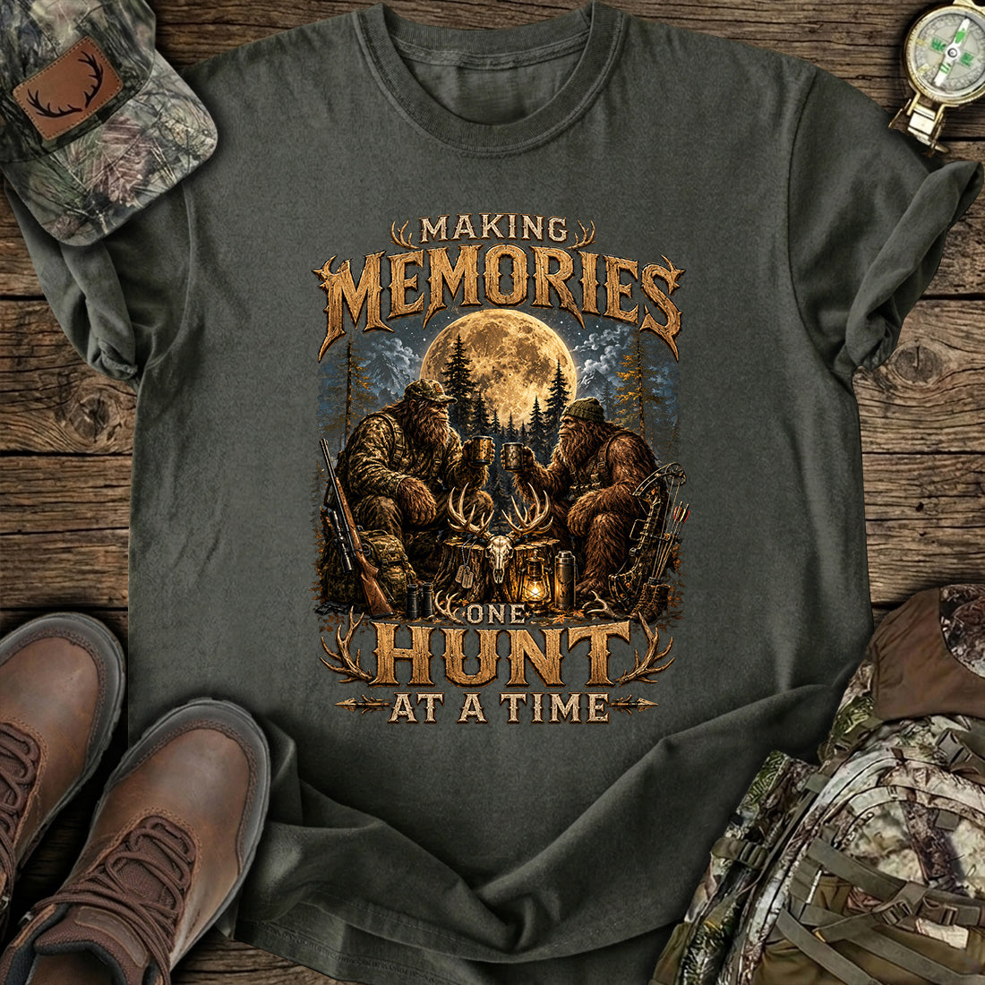 Bigfoot Hunt Memories T-Shirt product image 7