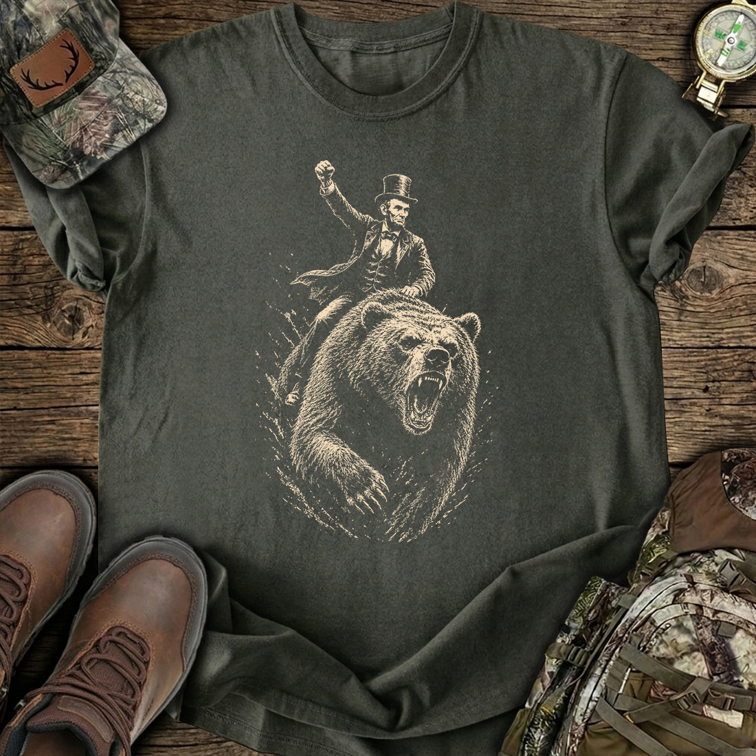 Lincoln Frontier Bear Rider T-Shirt product image 1