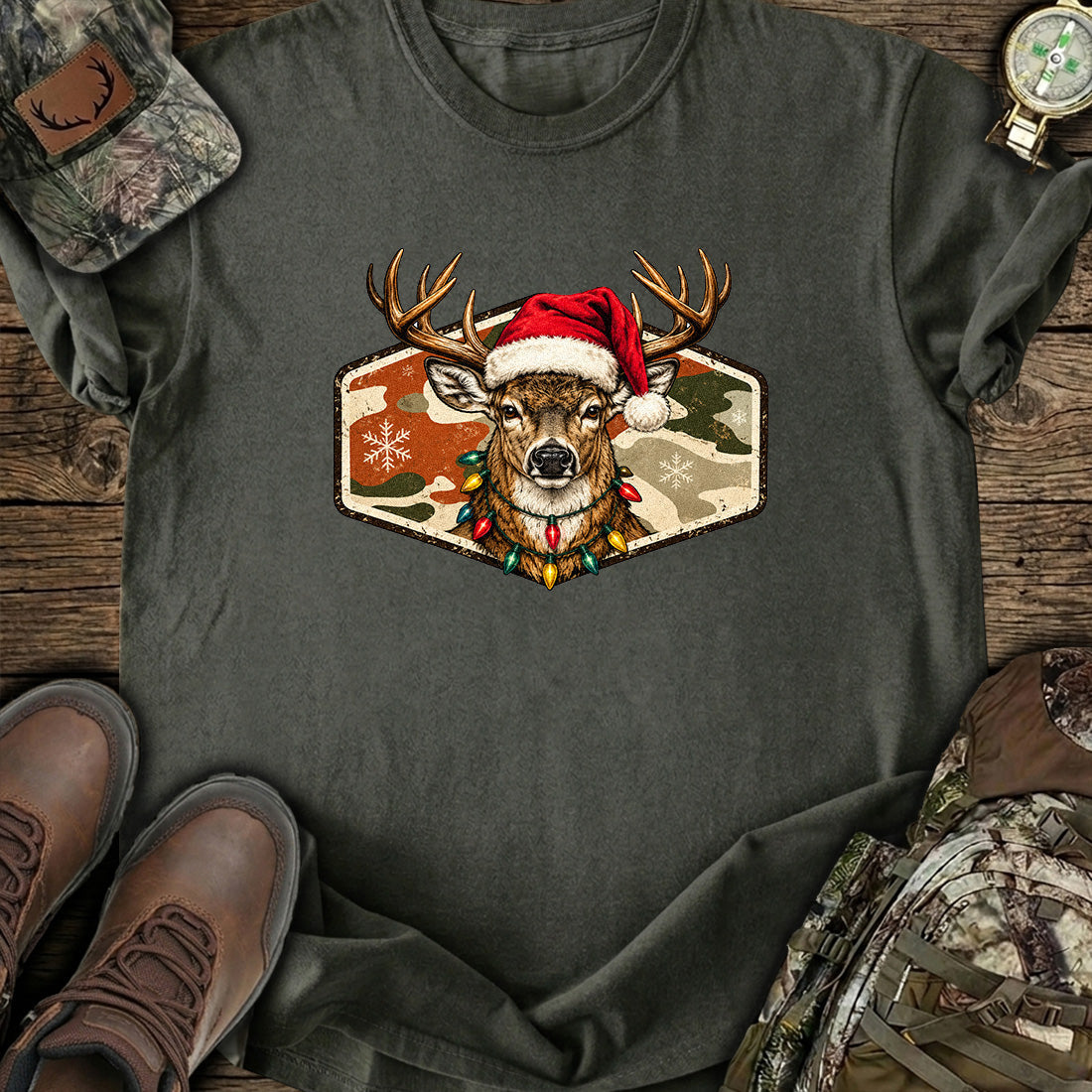 Festive Whitetail T-Shirt product image 6