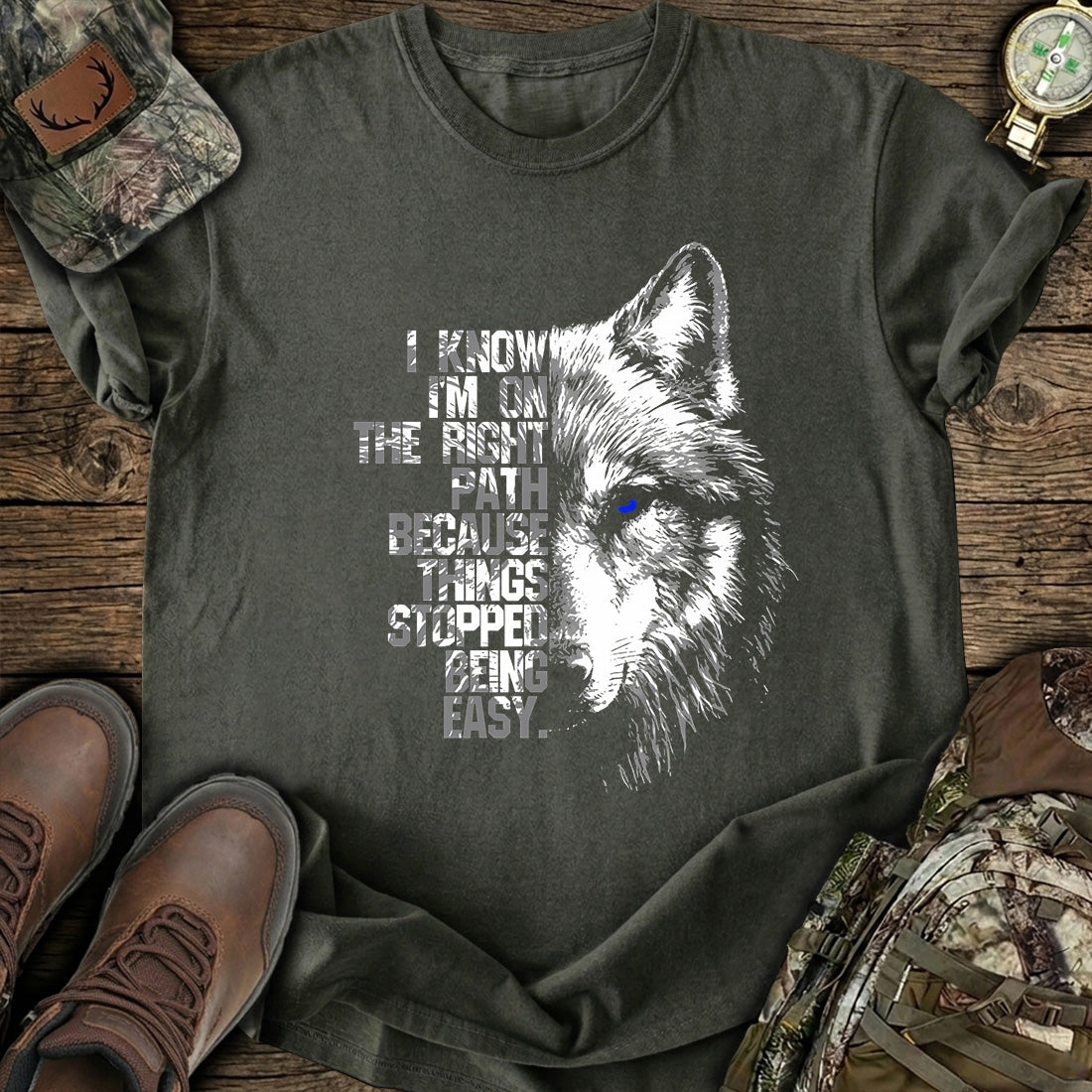 Right Path Wolf T-Shirt product image 5
