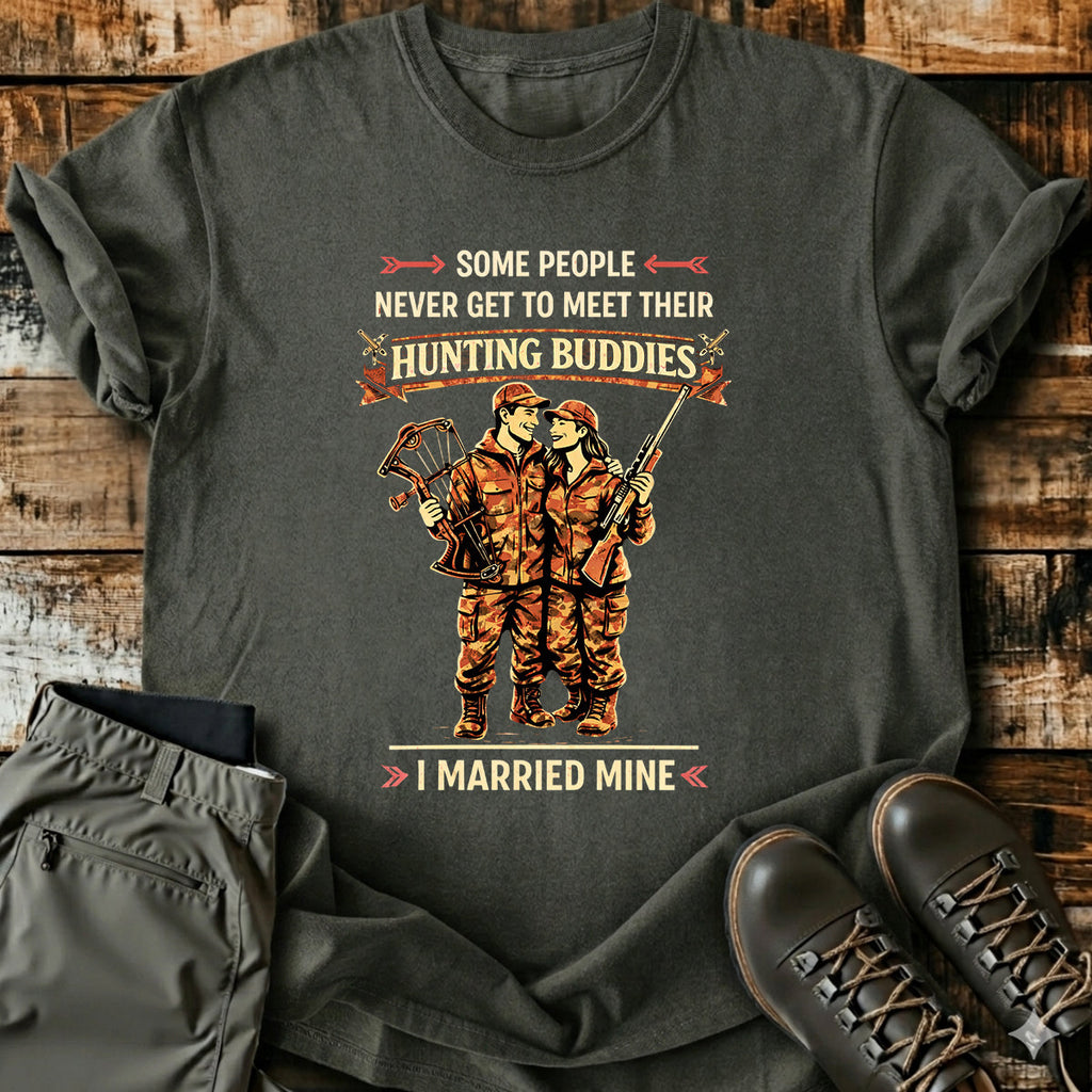 Hunting Couple Funny T-Shirt product image 6
