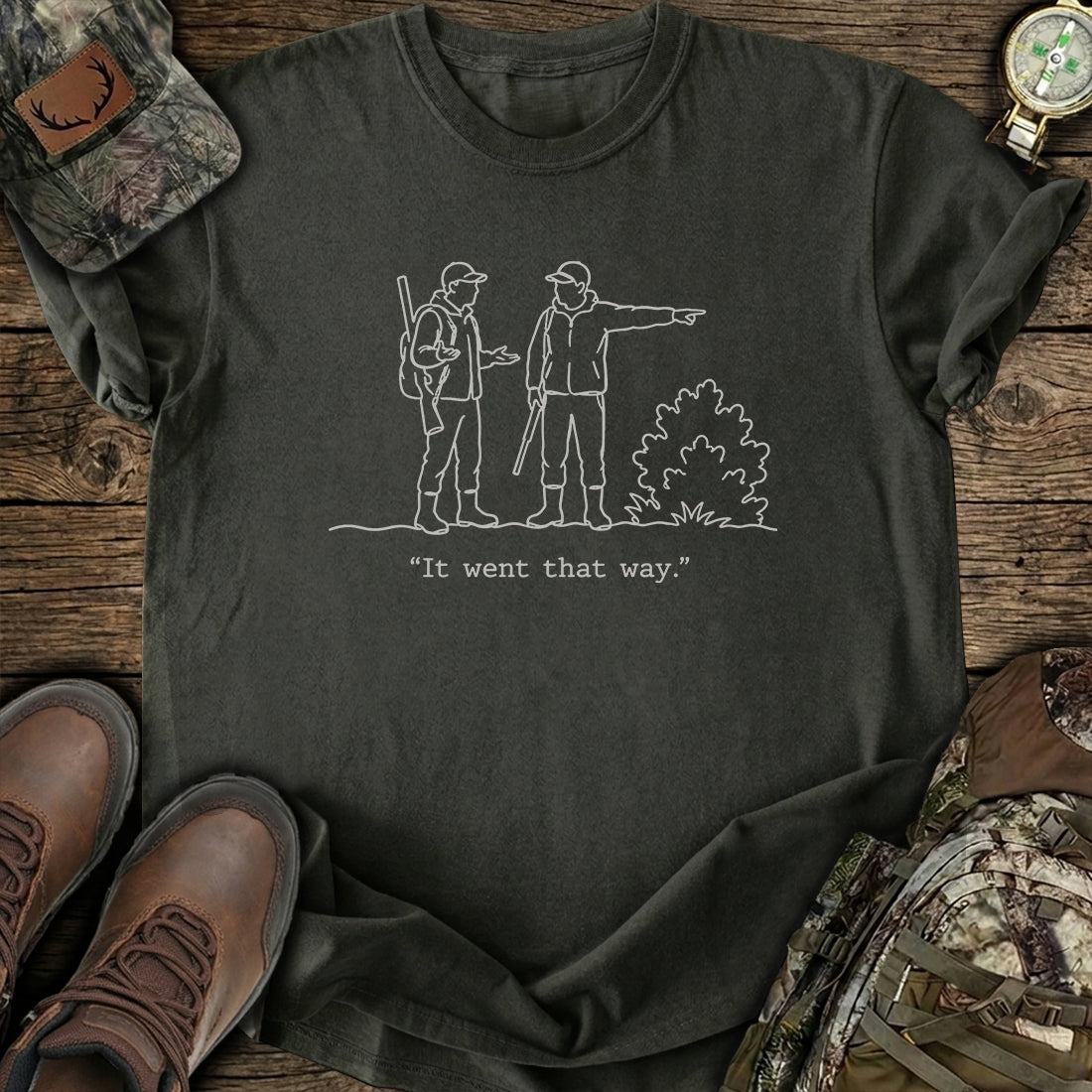 Hunting Buddy Humor T-Shirt product image 7