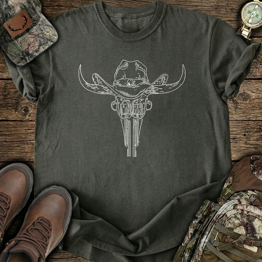 Outlaw Horns Revolver T-Shirt product image 1