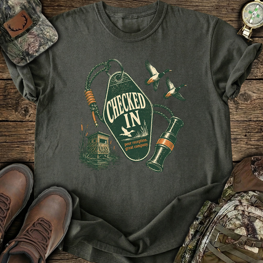 Checked In to Peace T-Shirt product image 7