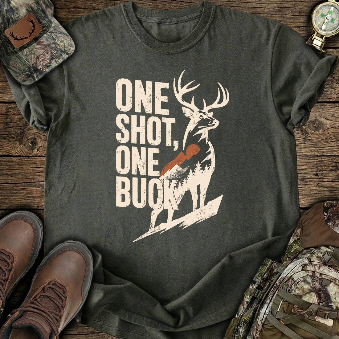 One Shot Buck T-Shirt product image 3