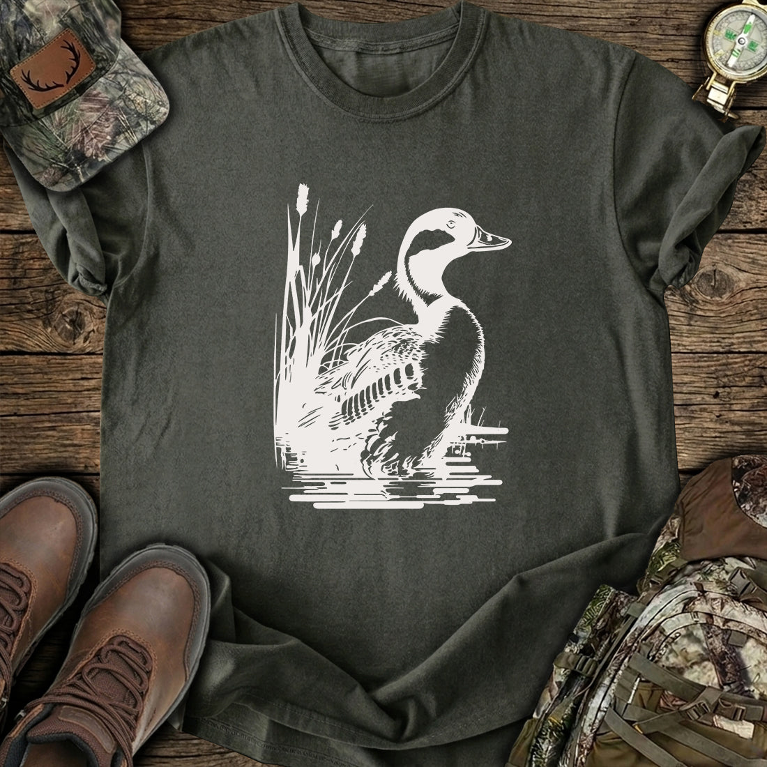 Duck Hunting Vintage T-Shirt product image 1