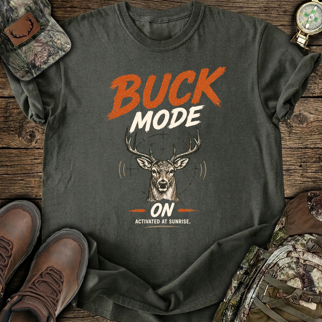 Sunrise Buck Mode On T-Shirt product image 1