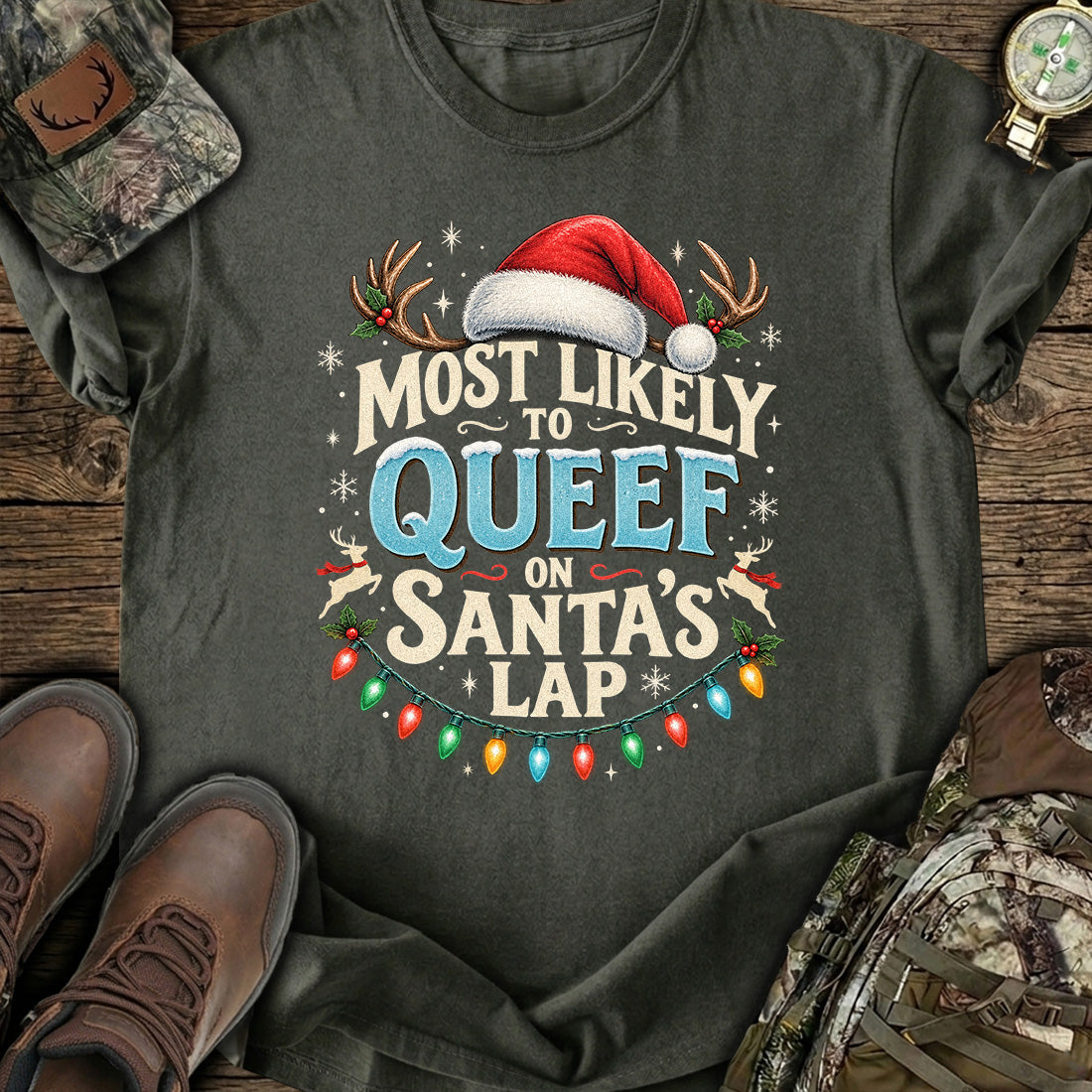 Santa's Naughty List T-Shirt product image 5