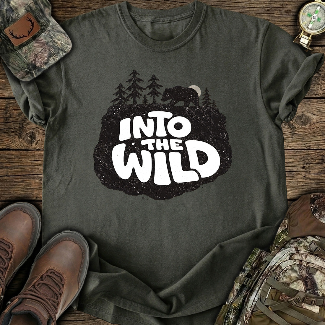 Into The Wild Bear Forest T-Shirt product image 5
