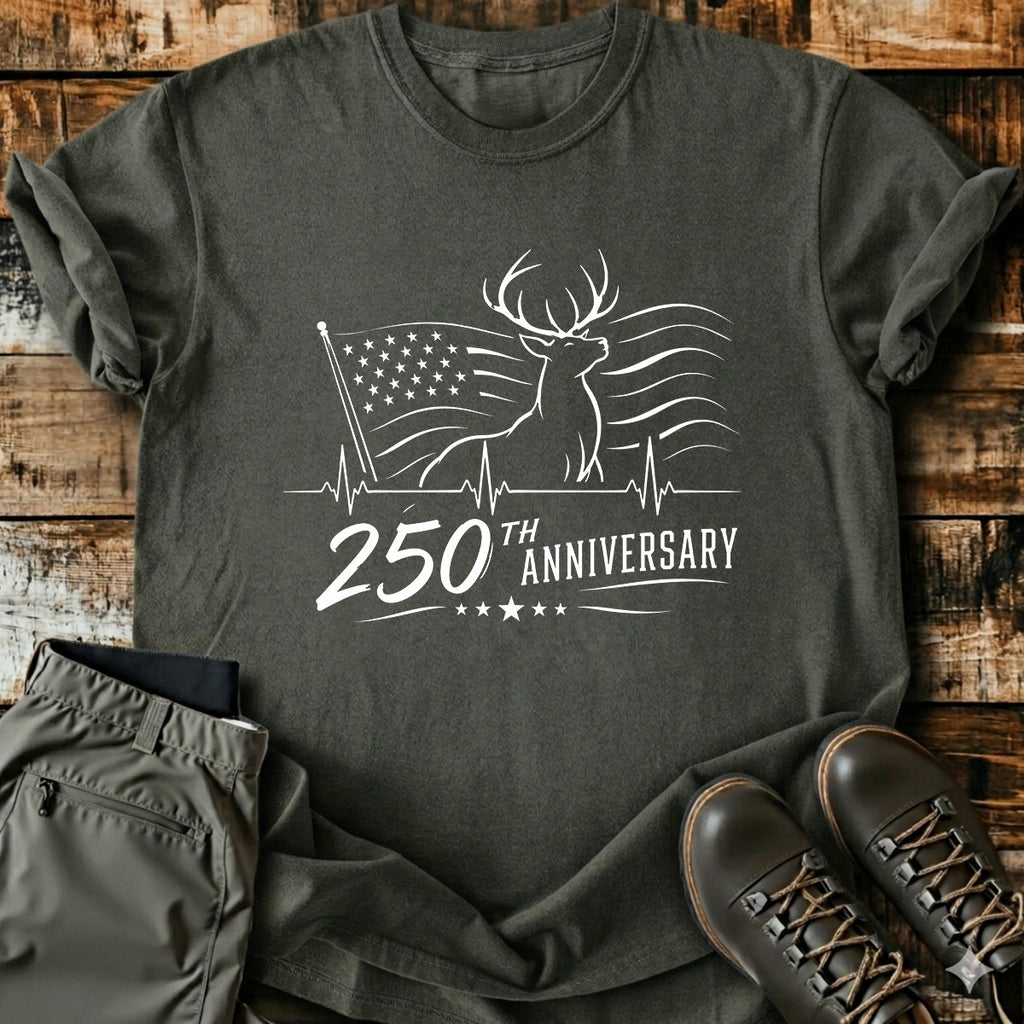 250th Deer Hunting American T-Shirt product image 3