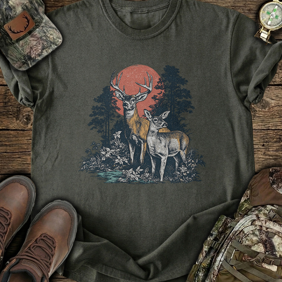 Moonlit Whitetail T-Shirt product image 5