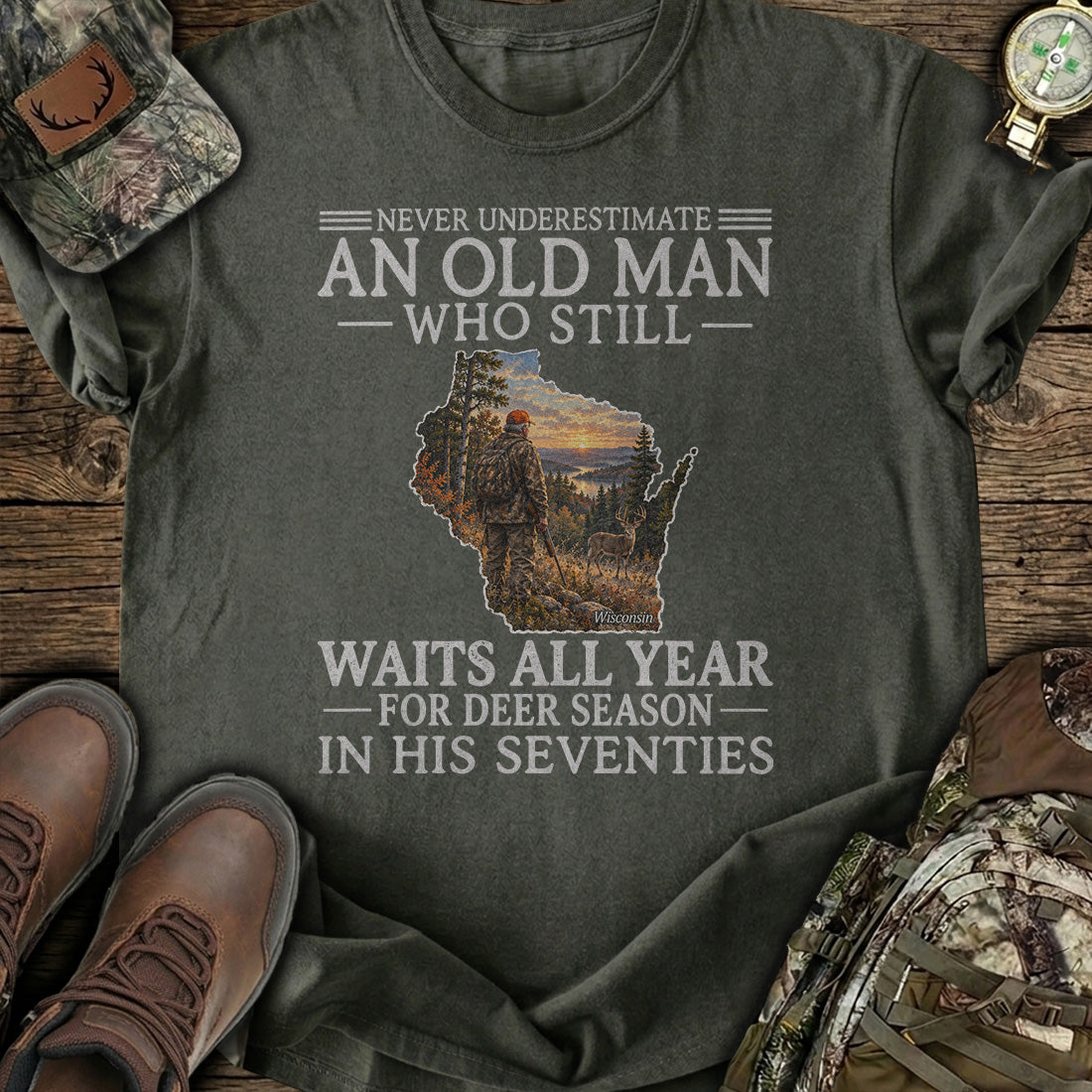 Wisconsin Deer Season T-Shirt product image 5
