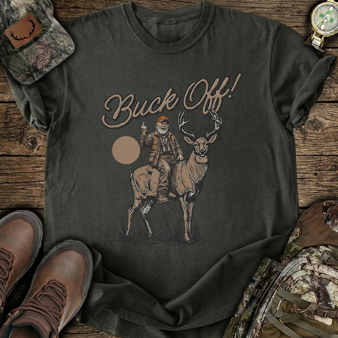 Untamed Buck Off Spirit T-Shirt product image 8