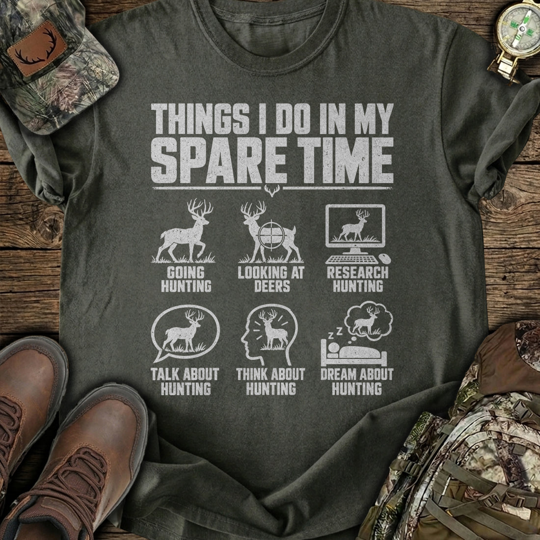 Deer Hunting On My Mind T-Shirt product image 5