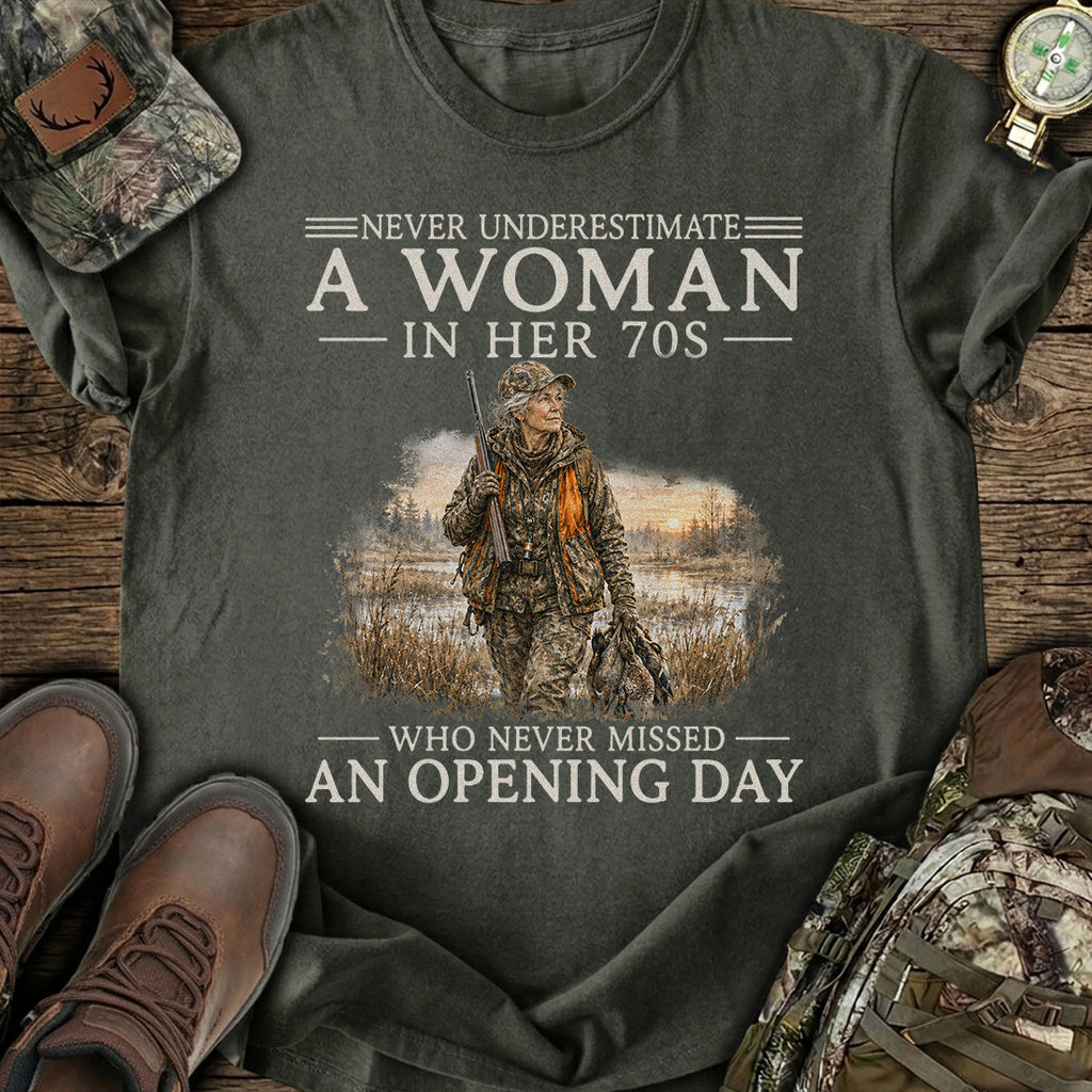 Personalized Age Opening Day Huntress T-Shirt product image 3
