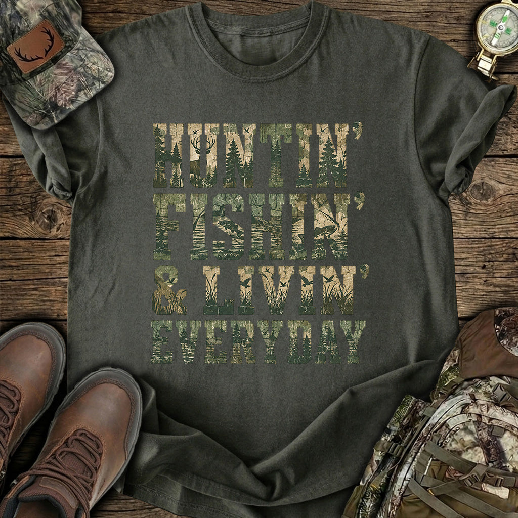 Hunt Fish Livin T-Shirt product image 7
