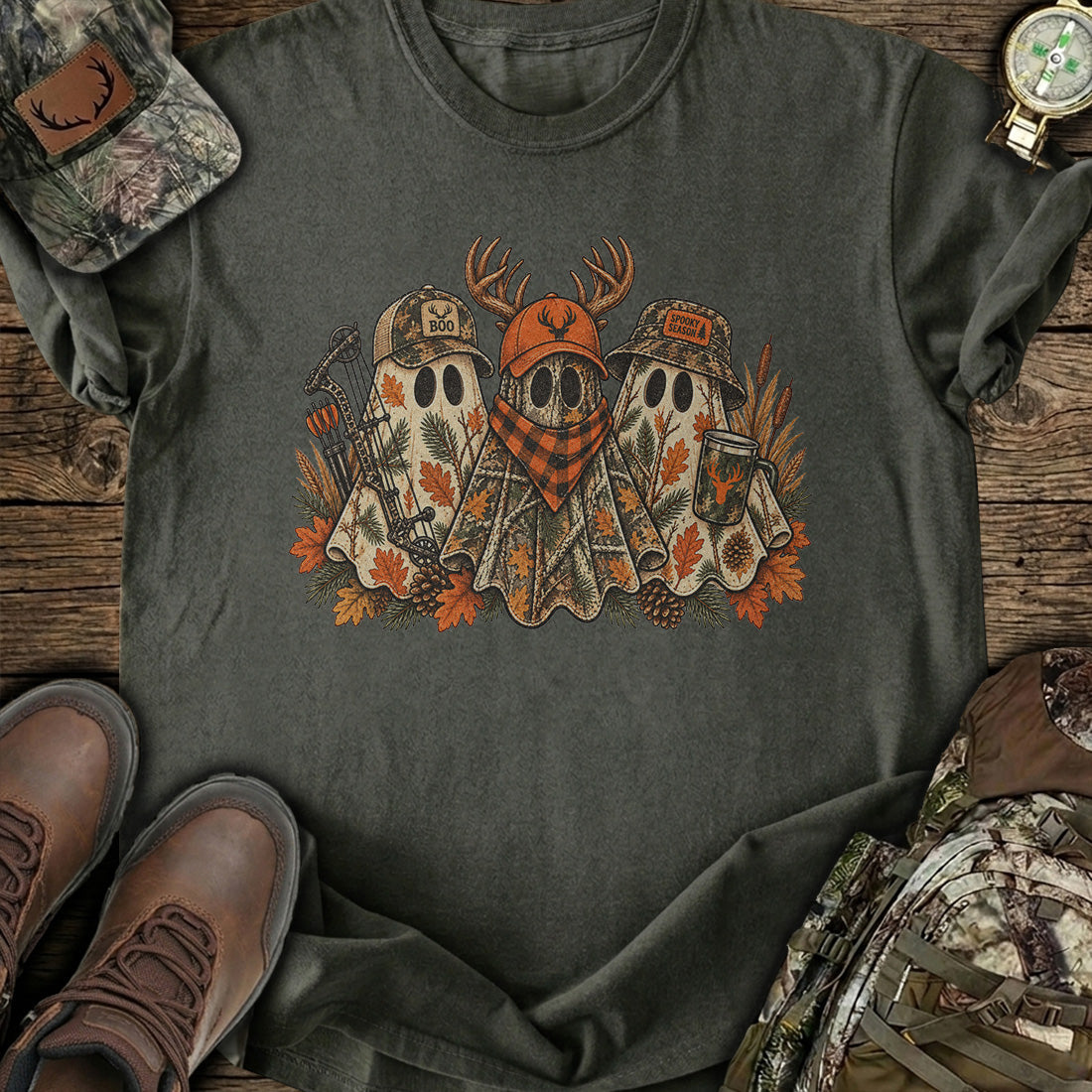 Spooky Hunt Crew T-Shirt product image 5