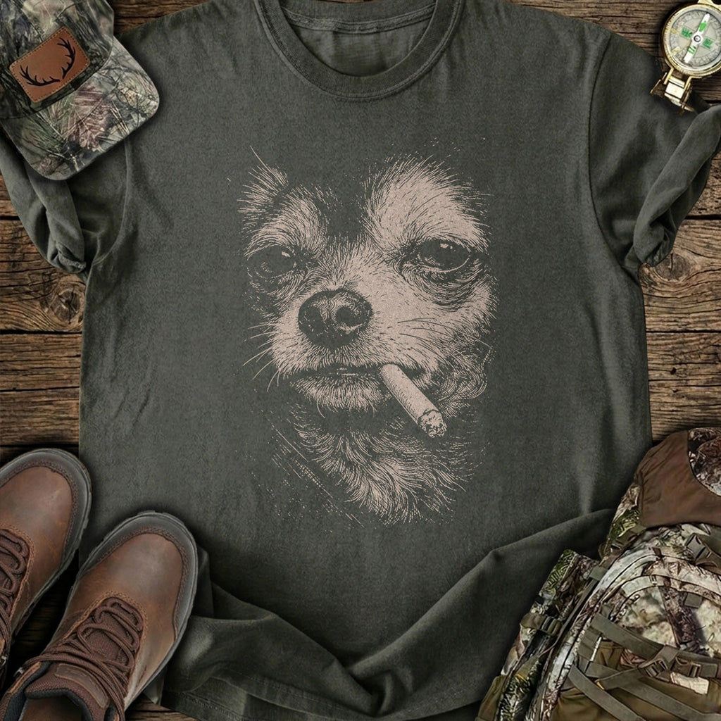 Rebel Chihuahua Smoking T-Shirt product image 4