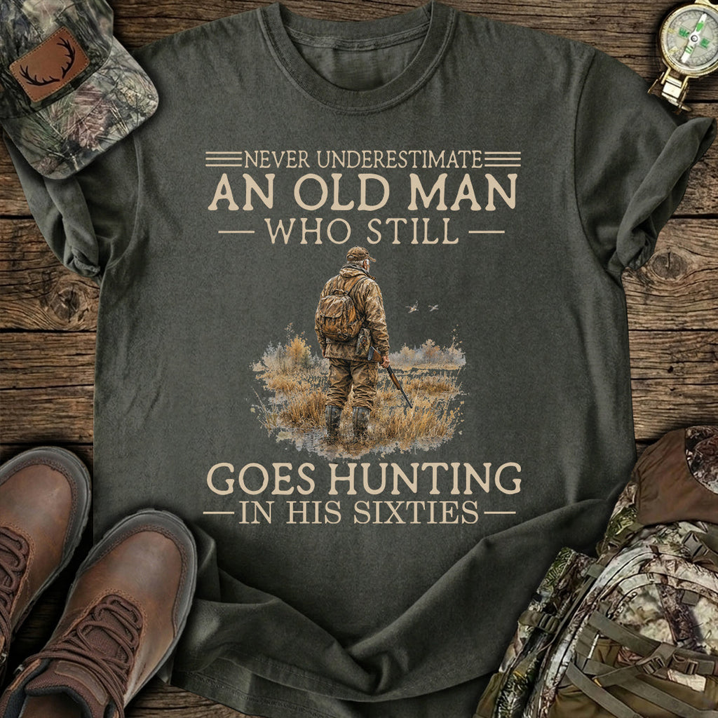Never Underestimate An Old Man Hunting Sixties T-Shirt product image 7