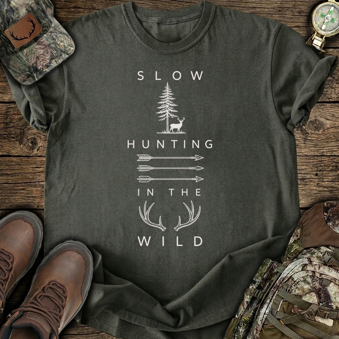 Vintage Bow Hunting T-Shirt product image 1