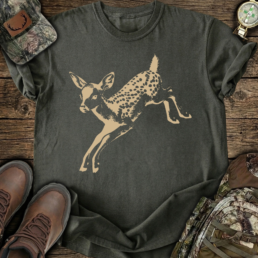 Spotted Fawn Leap T-Shirt product image 2
