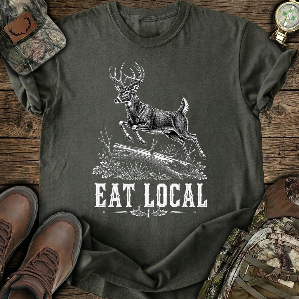 Eat Local Deer T-Shirt product image 2